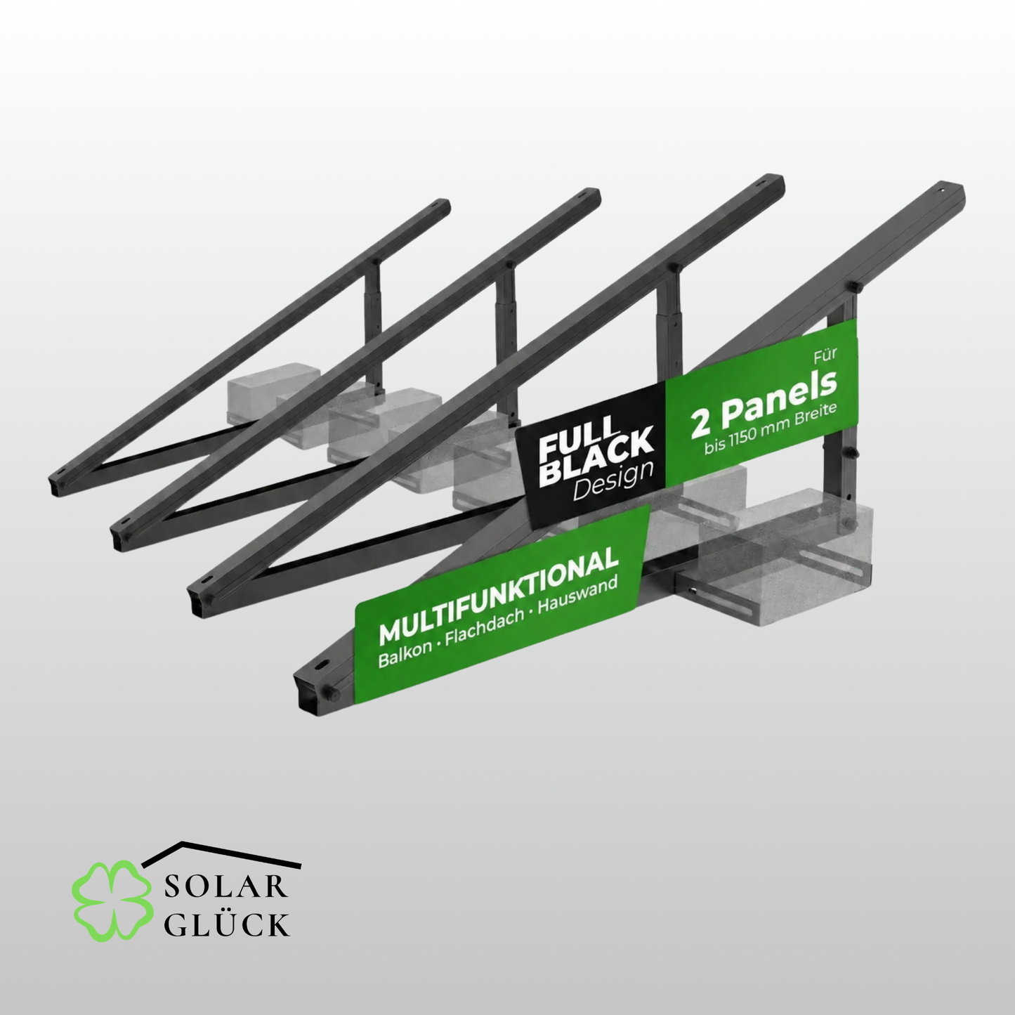 PV-Modulhalterung 4-in-1 – Die All-in-One Lösung (2er Set)